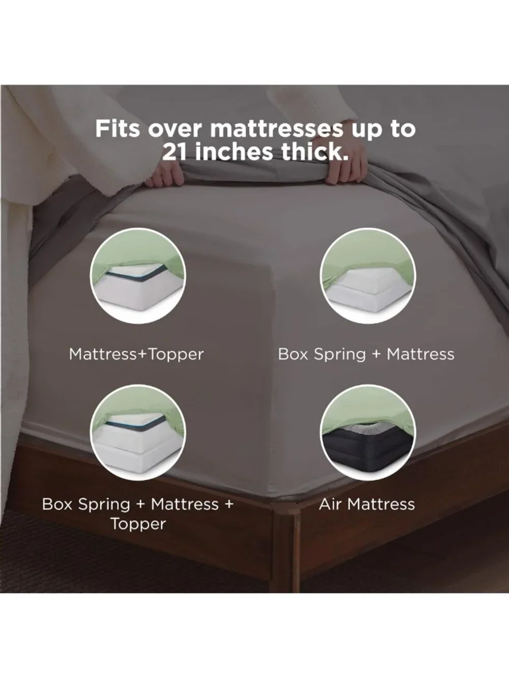 Deep Pocket Queen Sheet Set - Fits Mattresses Up to 21